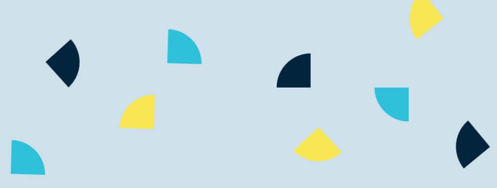 Formes abstraites colorées sur fond bleu clair, design moderne et dynamique, utilisé pour la mise en page et la décoration visuelle, idéal pour sites web créatifs.