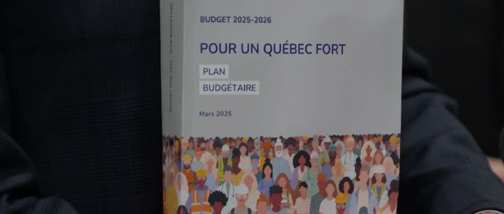 Budget 2025-2026 Québec plan budgetaire pour un Québec fort, document budget officiel Amyot Gelinas.